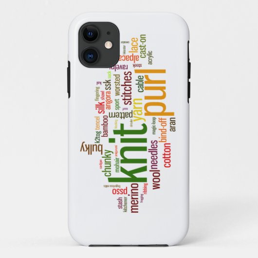 Coques Case-Mate iPhone Lexique de tricot de maille de Knit pour des (Dos)
