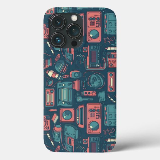 Coques Case-Mate iPhone L'explosion du passé : la technologie des années 8 (Verso)