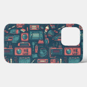 Coques Case-Mate iPhone L'explosion du passé : la technologie des années 8 (Verso (horizontal))