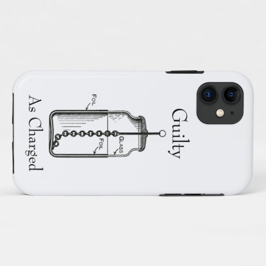 Coques Case-Mate iPhone Leyden Jar coupable (Dos (Horizontal))