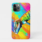 Coques Case-Mate iPhone Lézard à échelle néon (Dos)