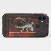 Coques Case-Mate iPhone lézard gris sur bois usé (Dos (Horizontal))