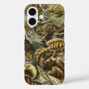 Coques iPhone 16 Lézards par Ernst Haeckel Lacertilia Animal Vintag