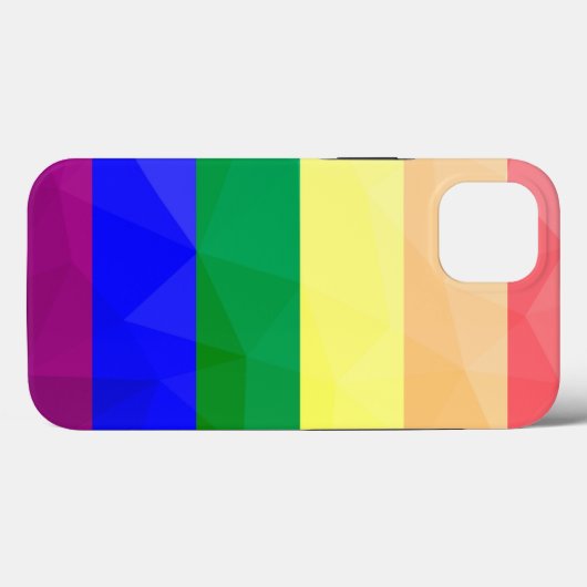 Coques Case-Mate iPhone LGBT flag rainbow lines geometric mesh pattern (Verso (horizontal))