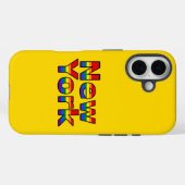 Coques Case-Mate iPhone LGBT New York Rainbow text (Verso (horizontal))