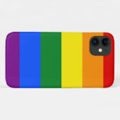 Coques Case-Mate iPhone LGBT Rainbow Strip (Dos (Horizontal))