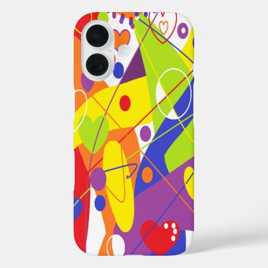 Coques Case-Mate iPhone LGBTQ+ / PRIDE / Rainbow Conception abstraite joye (Verso)