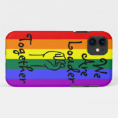 Coques Case-Mate iPhone LGBTQIA+ Nous Sommes Plus Forts Ensemble (Dos (Horizontal))
