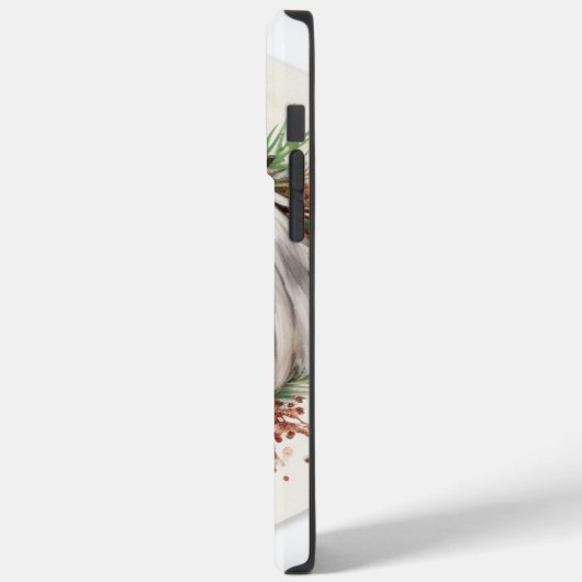 Coques Case-Mate iPhone Lhasa Apso Christmas Wreath Festive Pup (Verso / Gauche)