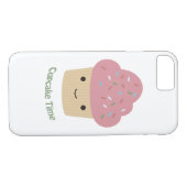 Coques Case-Mate iPhone L'heure du gâteau ! Cute Cupcake rose (Dos (Horizontal))