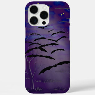 iPhone 16 Pro Max Case L'heure ensorcelante avec pleine lune jaune et cha