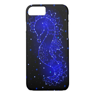 Coque iPhone 7 l'hippocampe nage dans les lumières