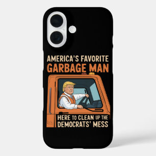 Coques iPhone 16 L'homme à ordures préféré d'Amérique Trump 45 47 É