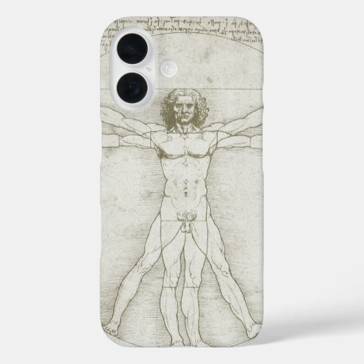 Coques Case-Mate iPhone L'homme vitruvien de Léonard de Vinci (Verso)