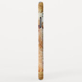 Coques Case-Mate iPhone L'HOMME VITRUVIEN, Monogramme Ruby rouge, Brown (Dos/Droite)