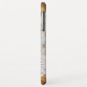 Coques Case-Mate iPhone L'HOMME VITRUVIEN, Monogramme Ruby rouge, Brown (Dos/Gauche)