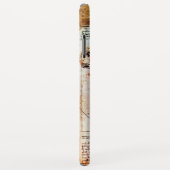 Coques Case-Mate iPhone L'HOMME VITRUVIEN - Parchemin antique (Dos/Droite)