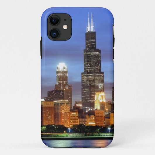 Coques Case-Mate iPhone L'horizon de Chicago du planétarium d'Adler (Dos)