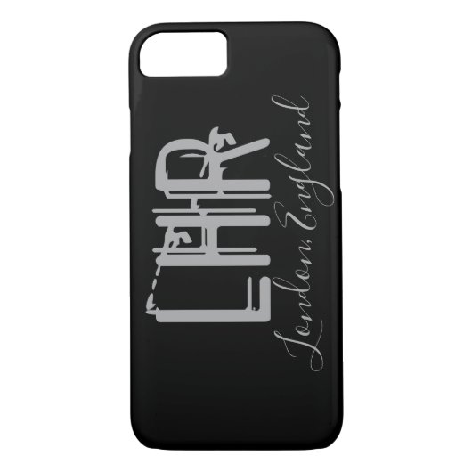 Coques Case-Mate iPhone LHR London Heathrow Airport Typographie (Dos)