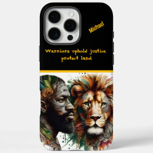Coques iPhone 16 Pro Max Liaisons guerrières avec l'esprit lion