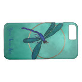 Coques Case-Mate iPhone Libellule bleue et verte (Dos (Horizontal))