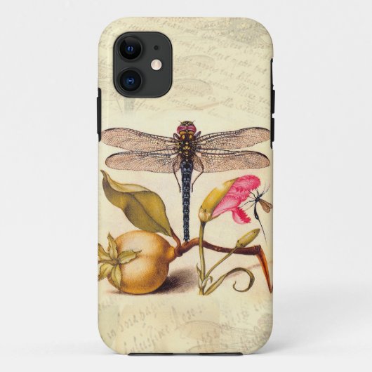 Coques Case-Mate iPhone Libellule Botanique Nature Faune Hoefnagel Art (Dos)