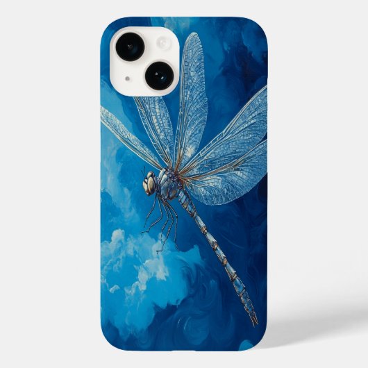 Coques Case-Mate iPhone 🦋 Libellule Céleste (Verso)