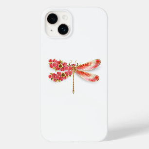 Coque Pour iPhone 14 Plus libellule de fleurs avec sakura de bijoux