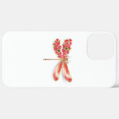 Coques Case-Mate iPhone libellule de fleurs avec sakura de bijoux (Retour (horizontal))