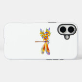 Coques Case-Mate iPhone libellule de fleurs jaunes (Verso (horizontal))
