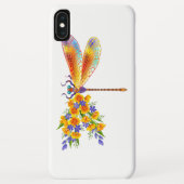 Coques Case-Mate iPhone libellule de fleurs jaunes (Dos)
