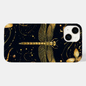 Coques Case-Mate iPhone Libellule dorée (Verso (horizontal))