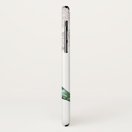 Coques Case-Mate iPhone libellule en blanc (Dos/Gauche)