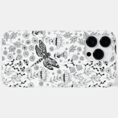 Coques Case-Mate iPhone libellule et fleurs (Verso (horizontal))