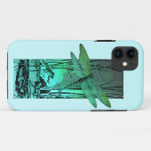 Coques Case-Mate iPhone Libellule et grenouille vertes dans l'étang (Dos (Horizontal))