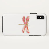 Coques Case-Mate iPhone Libellule fleur avec bijoux sakura (Dos (Horizontal))