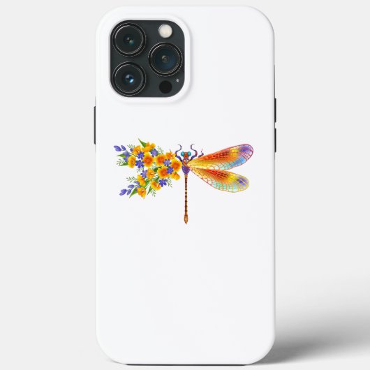 Coques Case-Mate iPhone Libellule Fleur Jaune (Verso)