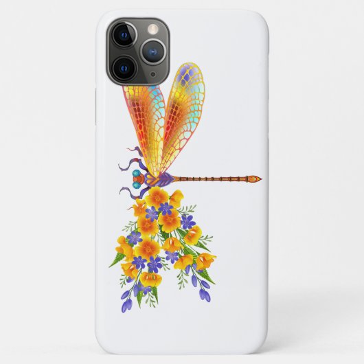 Coques Case-Mate iPhone Libellule Fleur Jaune (Dos)