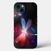 Coques Case-Mate iPhone libellule rouge brillante (Verso)