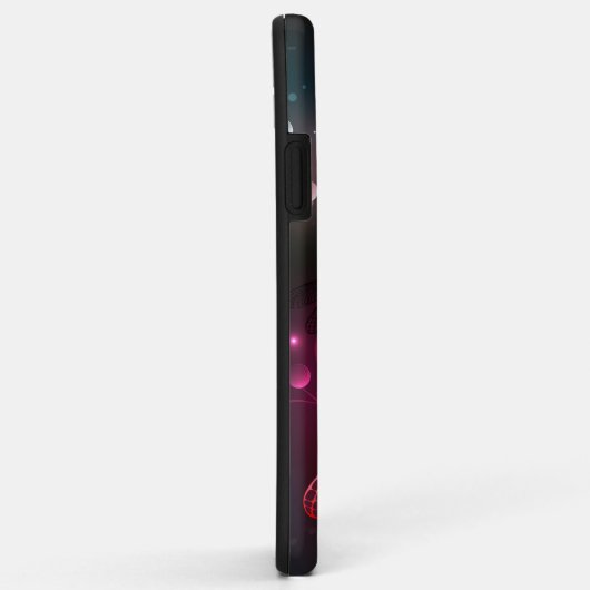 Coques Case-Mate iPhone libellule rouge brillante (Dos/Droite)