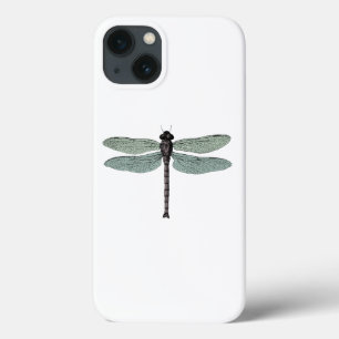 iPhone 13 Coque Libellule vintage typographique antique