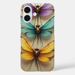 Coques iPhone 16 Libellules Steampunk