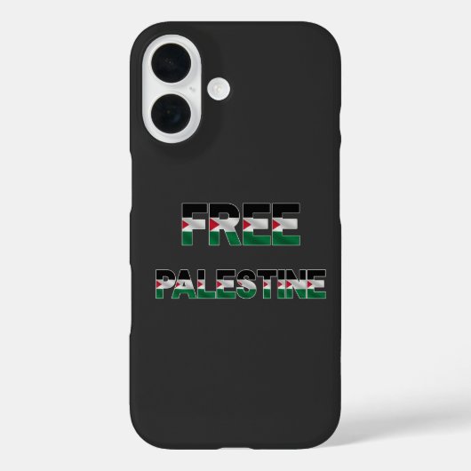 Coques Case-Mate iPhone Libérez la Palestine Lettres drapeau Unité Fierté  (Verso)