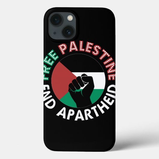 Coques Case-Mate iPhone Libérez la Palestine mettre fin à l'apartheid Drap (Verso)