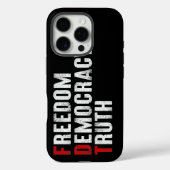 Coques Case-Mate iPhone Liberté Démocratie Vérité (Verso)