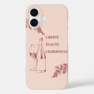 Coques iPhone 16 Liberté Égalité Chardonnay Drôle Illustration de v