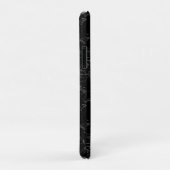 Coques Case-Mate iPhone Libra Constellation Hevelius 1690 Carte sur Noir (Dos/Droite)