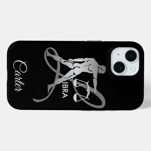Coques Case-Mate iPhone Libra ♎ - Symbole zodiaque (Verso (horizontal))