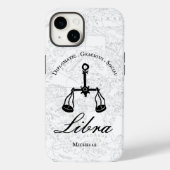 Coques Case-Mate iPhone Libra Zodiac Astrologie Personnalité Blanc Personn (Verso)