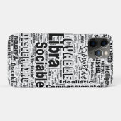 Coques Case-Mate iPhone Libra Zodiac Word Cloud Inspiration (Dos (Horizontal))